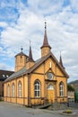 Catholic Our Lady Church And Bishops House in Tromso, Norway Royalty Free Stock Photo