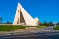 Tromsdalen Church or the Arctic Cathedral in Tromso, Norway Royalty Free Stock Photo