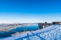 The upper Fjellheisen cable car station on Mount Storsteinen above Tromso, Norway Royalty Free Stock Photo