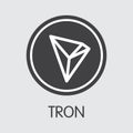 Tron - Cryptographic Currency Web Icon.