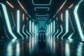 Tron movie background, inspired, landscape, futuristic, generative ai