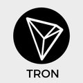 Tron TRX decentralized blockchain In-app-purchases payments cryptocurrency vector dark logo