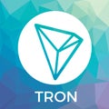 Tron TRX decentralized blockchain In-app-purchases payments cryptocurrency vector logo