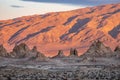 Trona Pinnacles Southern California Sunset Royalty Free Stock Photo