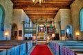 Interior of Trondenes Church, Harstad. Royalty Free Stock Photo