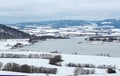 Trondheim fjord, the river Gaula, gaulosen nature reserve and le