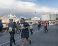 Trondheim Marathon Runners Near Cruise Ship Terminal