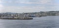 Harbor seafront cityscape, Trondheim, Norway