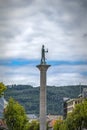 Trondheim Saint Olav Statue Side View Royalty Free Stock Photo