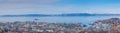 Panoramic view over the port of Trondheim.. Royalty Free Stock Photo