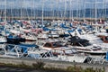 Skansen marina full of motorboats and sailboats