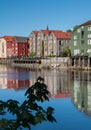 Trondheim old town view Royalty Free Stock Photo