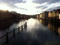 Trondheim river dockhouses