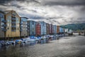 Trondheim River Nidelva Dockside Warehouse Homes