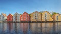 Trondheim River Nidelva Dockside Warehouse Reflections