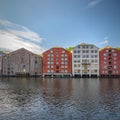 Trondheim River Nidelva Dockside Warehouses Facades