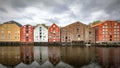 Trondheim River Nidelva Dockside Warehouses