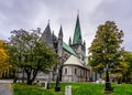 Trondheim / TrÃÂ¸ndelag / Norway - Gothic Nidaros Cathedral Nidarosdomen Royalty Free Stock Photo