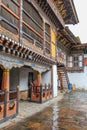 Trongsa, Bhutan - September 13, 2016: Inner view of Trongsa Dzong, one of the oldest Dzongs in Bumthang, Bhutan