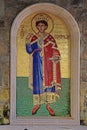 King Solomon Mosaic icon in greek orthodox church, Cyprus. Royalty Free Stock Photo