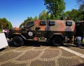 Troop transport vehicle at Land Forces Day - April 23, 2023 - Bucharest, Carol I park