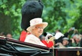 Queen Elizabeth 2015 Trooping the colour, London, UK Royalty Free Stock Photo