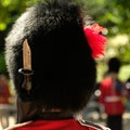 Trooping the Colour ceremony, London UK. Soldiers standing to attention Royalty Free Stock Photo