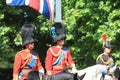 Trooping the colour, London, UK, - June 17 2017; Prince William, Prince charles and Princess Anne in Trooping the colour parade on