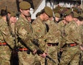 Troops of the Royal Anglian Regiment Royalty Free Stock Photo