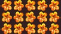 Tropaeolum majus pattern, ideal footage for themes such as fashion, nature, botany and other themes concerning flowers