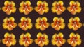 Tropaeolum majus pattern, ideal footage for themes such as fashion, nature, botany and other themes concerning flowers