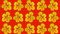 Tropaeolum majus pattern, ideal footage for themes such as fashion, nature, botany and other themes concerning flowers