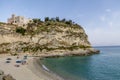 Tropea Beach and Santa Maria dell`Isola Church - Tropea, Calabria, Italy