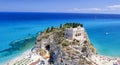 Tropea, Italy. Aerial view of Santa Maria dell\'Isola Monastery