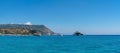 Tropea, Italy - July, 17, 2022: Beautiful seascape with sailing yachts in summer during sunny day. .