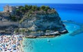 Tropea peninsola with beach Royalty Free Stock Photo