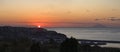 Tropea sunset panorama Royalty Free Stock Photo