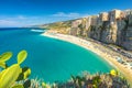 Tropea town and beach.