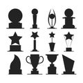 Trophies cups and challenge prizes Royalty Free Stock Photo