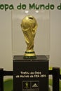The trophy of the 2014 FIFA World Cup in Brazil Royalty Free Stock Photo