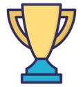 Trophy, Achievement Isolated Vector Icon that can be easily modified or edited Royalty Free Stock Photo