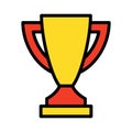 Trophy, Achievement Isolated Vector Icon that can be easily modified or edited Royalty Free Stock Photo