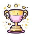 Trophy Award Ceremony icon Vector on transparent background V1 Royalty Free Stock Photo