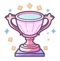 Trophy Award Ceremony icon Vector on transparent background V2 Royalty Free Stock Photo