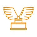 Trophy award price with wings