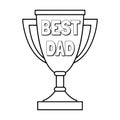 Trophy, Best Dad icon Royalty Free Stock Photo