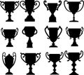 Champion cup medals set