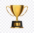 Trophy cup. Gold prize Royalty Free Stock Photo