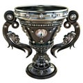 Trophy Cup Medievel Phantasy Game Award on White