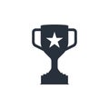 Trophy icon. award symbol. simple flat vector illustration